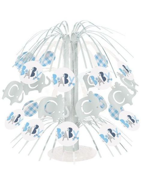Baby Blue Elephant Borddekorasjon 22 cm