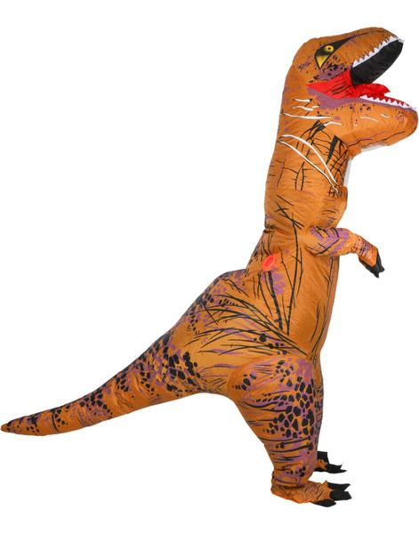 Oppblåsbar Dinosaur / T-Rex Kostyme - Onesize