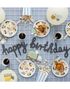 Happy Birthday Banner 2 Meter med Konstruksjons Kjøretøy Motiv 