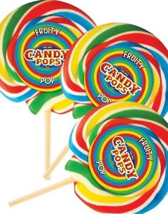 30 stk Fruity Pops - Store Håndlagde Kjærligheter på Pinne med Fruktsmaker 75 gram - Hel Eske 2250 gram