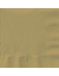 50 stk Gullfargede Servietter 33x33 cm