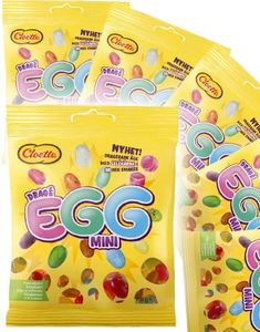 36 stk Cloetta Mini Dragé Egg - Gelebønner med 18 Smaker - Hel Eske 5,4 kg
