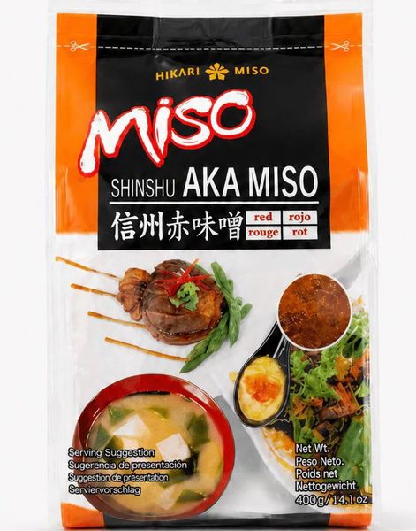 Shinshu Aka Miso - Rød Misopasta - Hikari 400 gram (Japan)