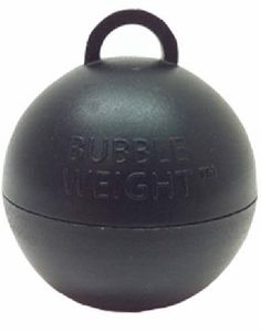Bubble Weight - Svart Ballongvekt med Festering
