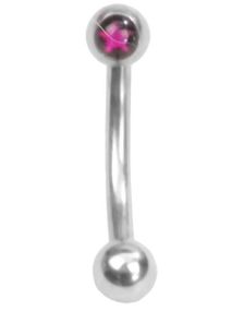 Pink Star - 1.2 x 8 mm Øyenbrynspiercing