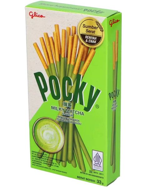 Pocky Milky Matcha - Kjekspinner med Matchasmak 33 gram (Japan)