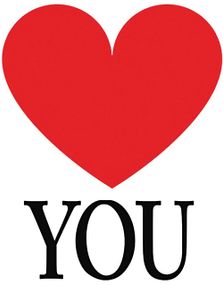 Heart/You - 2 stk Klistremerker for Sko