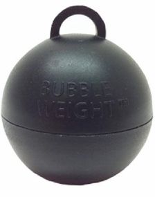Bubble Weight - Svart Ballongvekt med Festering