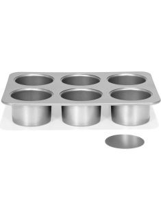 Patisse Silver Top - Mini Ostekakeform med Løs Bunn