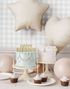 Stjerneformet Beige Folieballong 48 cm