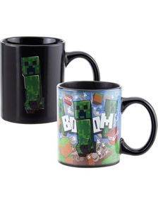 Lisensiert Minecraft Bilde/Fargeendrende Krus med Creeper Motiv 300 ml