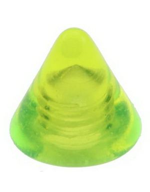 Yellow Spike - 3 mm Akrylkule til 1,2 mm stang