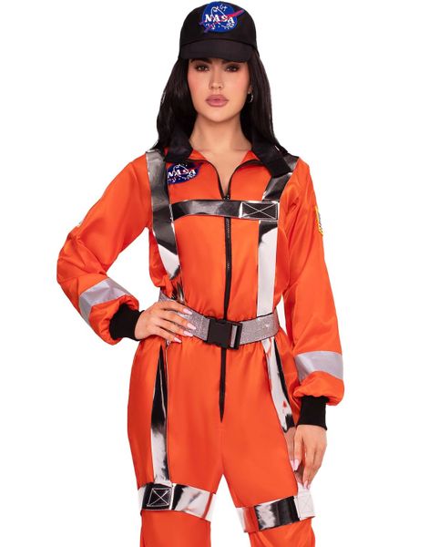 Orange Astronaut Damekostyme