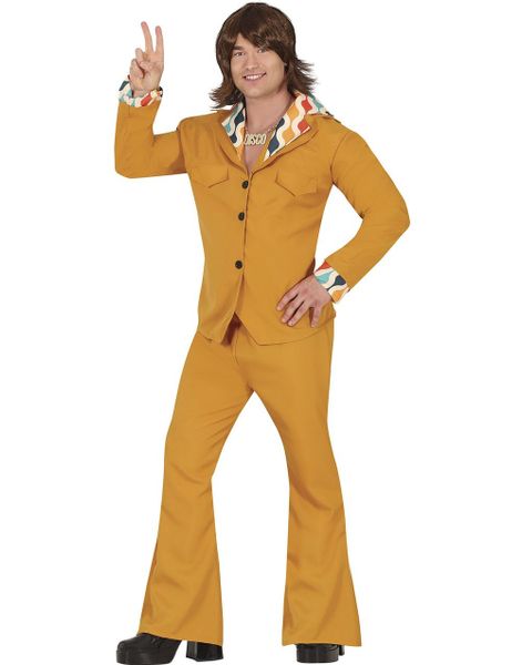 Orange Disco Kostymedress til Herre