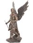 Stor Bronsefarget Erkeengel Gabriel Figur 33,5 cm