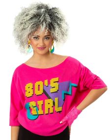 "80s Girl" Batwing T-Skjorte til Dame