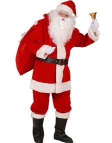 Deluxe Santa Costume - Nissekostyme i strl Large/X-Large