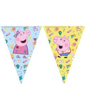 230 cm Banner med Vimpler - Peppa Gris