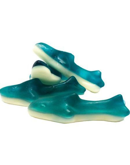 kg Damla Gummy Sharks Pose med Vingummi og Skumgodteri Formet