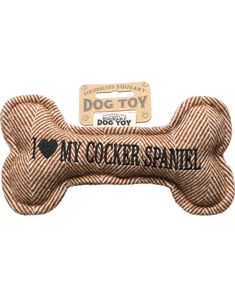 I Love My Cocker Spaniel - Leketøy for Hund med Lyd - 20 cm