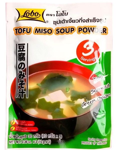 Lobo Tofu Miso Soup Powder - 3x10 g (Japan)