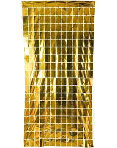 Gullfarget Rutete Backdrop/Bakgrunn 200x100 cm