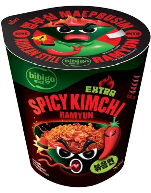 Extra Spicy Kimchi Ramyun - Extra Sterk Kimchismak - BIBIGO 98 gram (Korea)