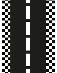 Bordløper - Racerbane 40 cm x 5 meter
