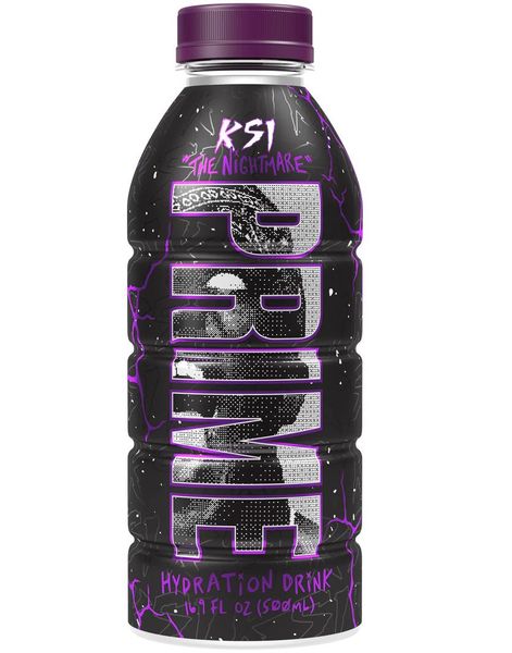 Prime Hydration KSI The Nightmare Bottle - Sukkerfri og Koffeinfri Sportsdrikke 500 ml (UK Import)