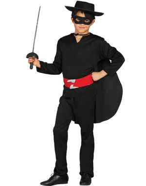 Zorro Inspireret Barnekostyme 6 Deler