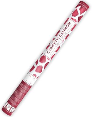 Røde Roseblader - Konfettikanon 60 cm