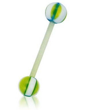 Green Ball - Tungepiercing