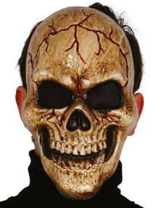 Dark Skull Skjelett Plastmaske
