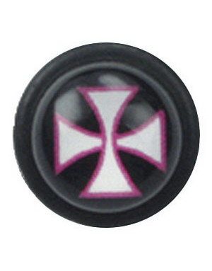 Kors - Svart Fake Piercing