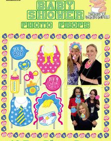 10 stk Fotoeffekter for Babyshower