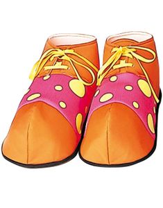 Skoovertrekk til Klovnekostyme - Orange/Rosa