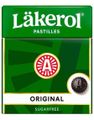Läkerol Original Sugarfree / Sukkerfrie Pastiller med Lakrissmak 25 gram
