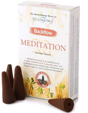 Meditation - 12 stk Stamford Backflow Røkelseskuber
