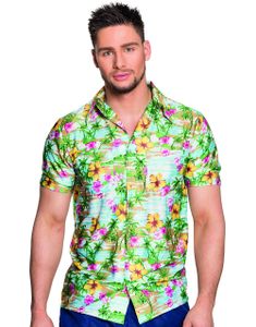 Blå Hawaii Kostymeskjorte med Strandmotiv