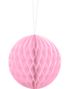 Lys Rosa Honeycomb Ball VELG STØRRELSE 10-40 cm