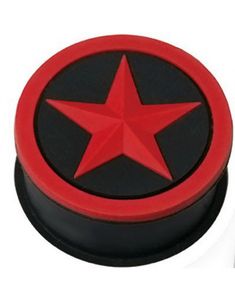 Red Stardom - Svart Piercing Plugg