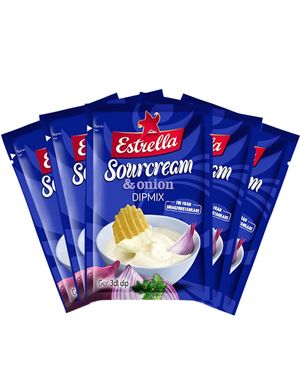 18 stk Sourcream & Onion Dipmix - Rømme- og løksmak - Hel Eske 432 gram