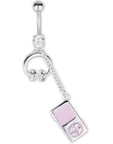 Music Lover Navlepiercing - Rosa