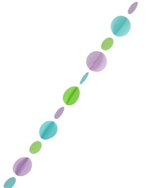 Ballonghale med Pastellfarget Sirkler 125 cm