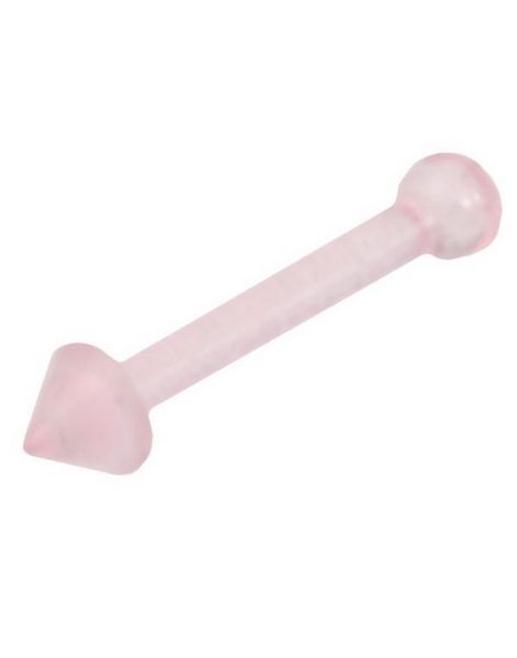 Rett Rosa Nesepiercing med Spike