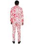 UV Glow Bloodsplatter Kostymedress til Mann
