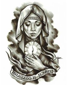 Prayer (Fake Tattoo)