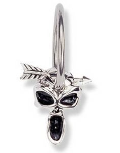 Screaming Skull  BCR Piercing - 1.6 x 14 mm