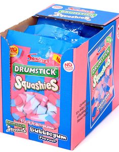 12 stk Swizzels Drumstick Squashies med Tyggegummi Smak - Hel Eske