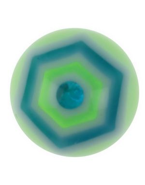 Hexagonal - Grønn Akrylkule